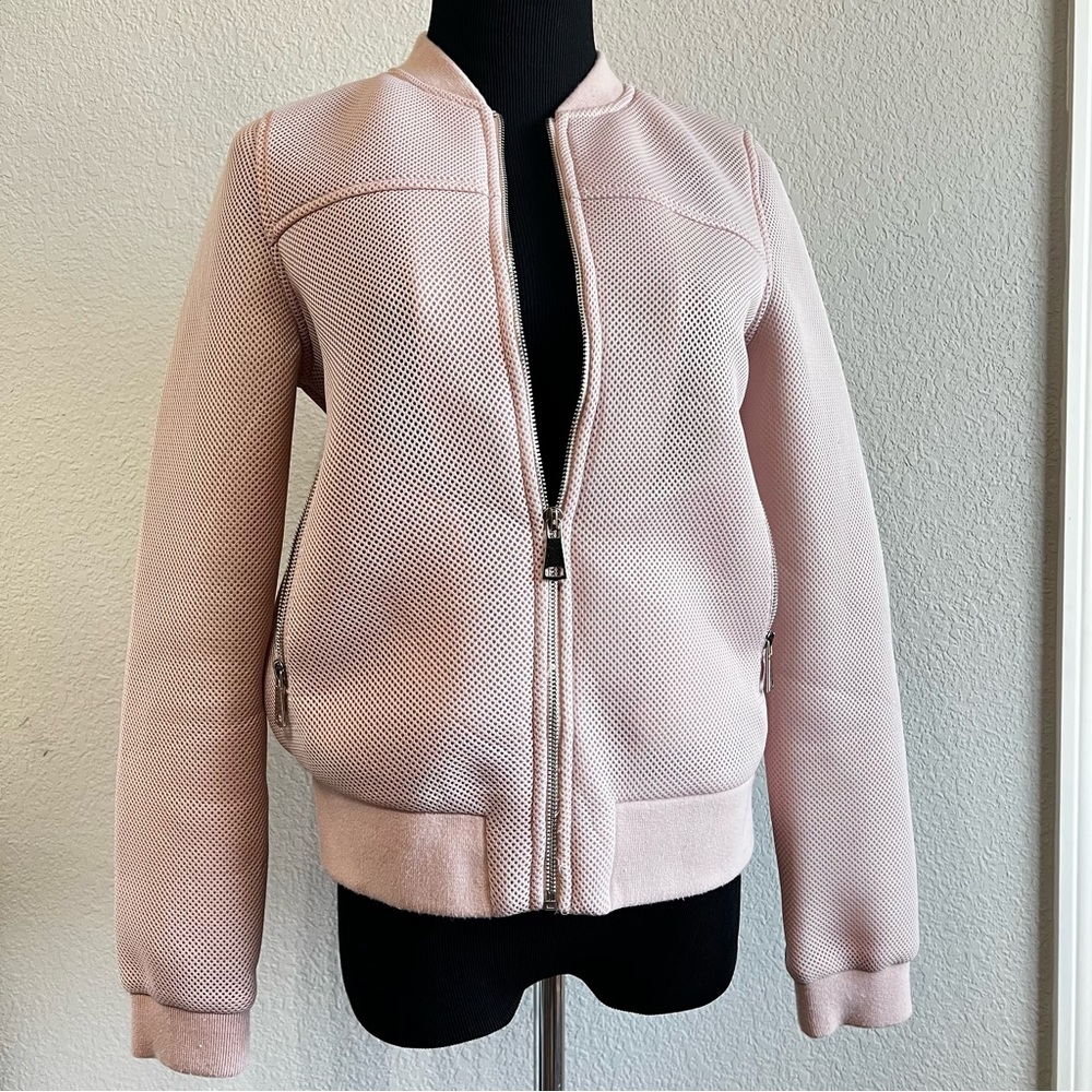 Textured blush pink sweater
